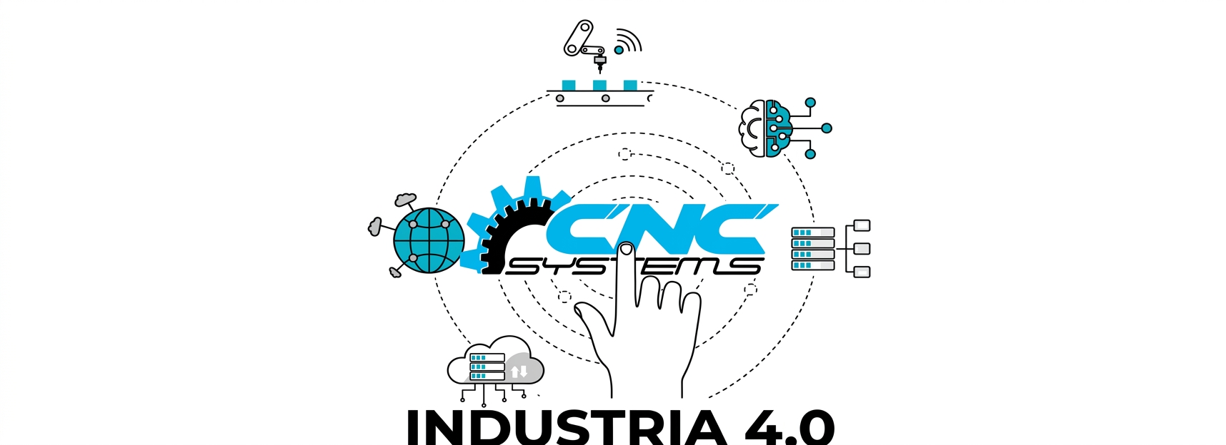 Concepto de Industria 4.0, Sensores IoT y Fábrica Inteligente