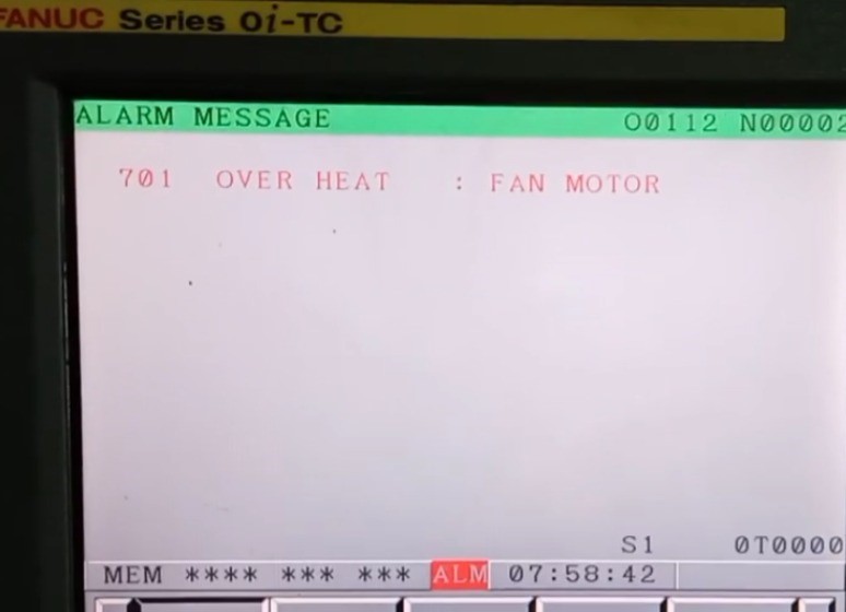 Fanuc Alarm 701