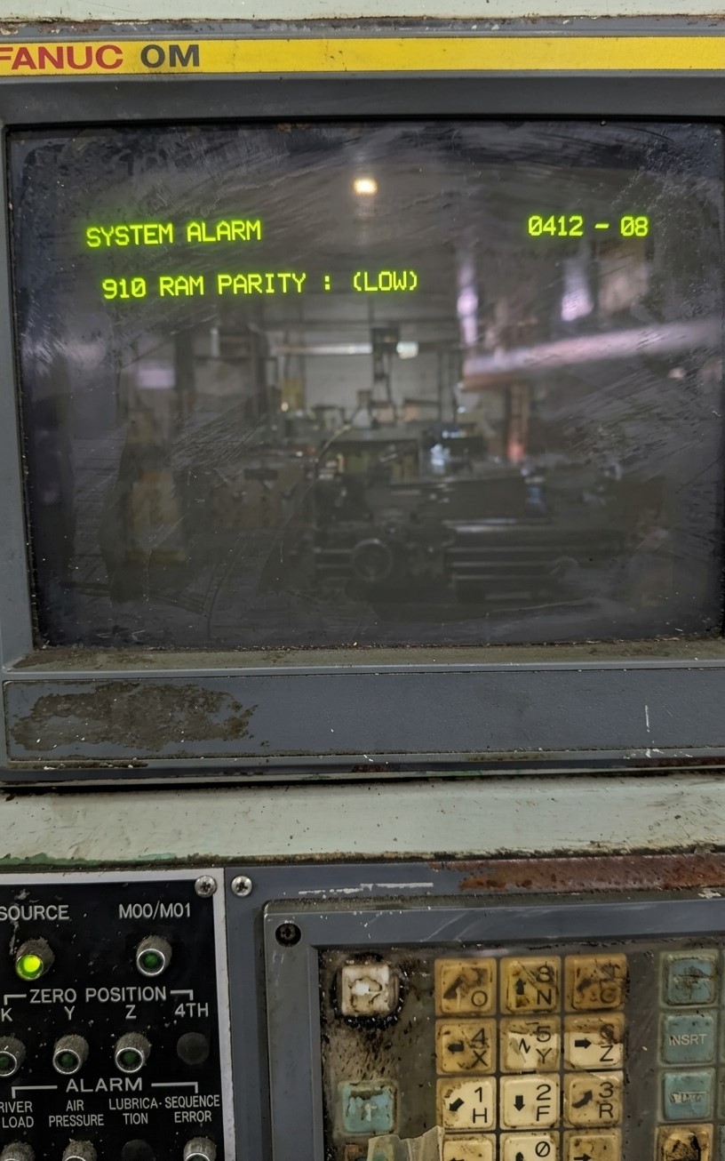 Alarma Fanuc 910 error de comunicación CNC