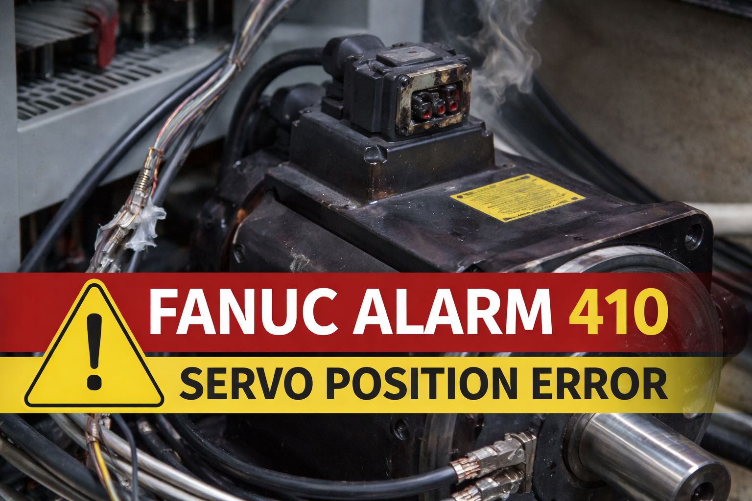 Fanuc Alarm 410 SERVO ALARM (EXCESS ERROR) en control CNC